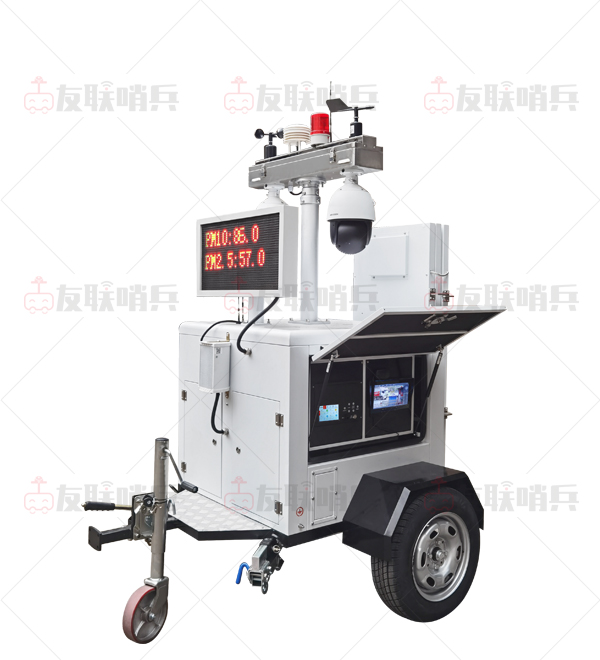 工地揚塵氣象監(jiān)測太陽能移動監(jiān)控車